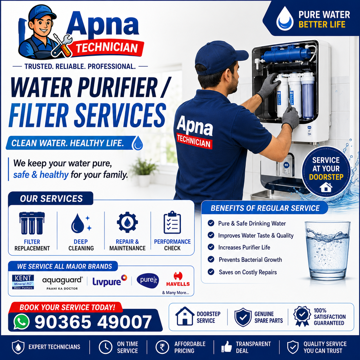Water purifierfilter services